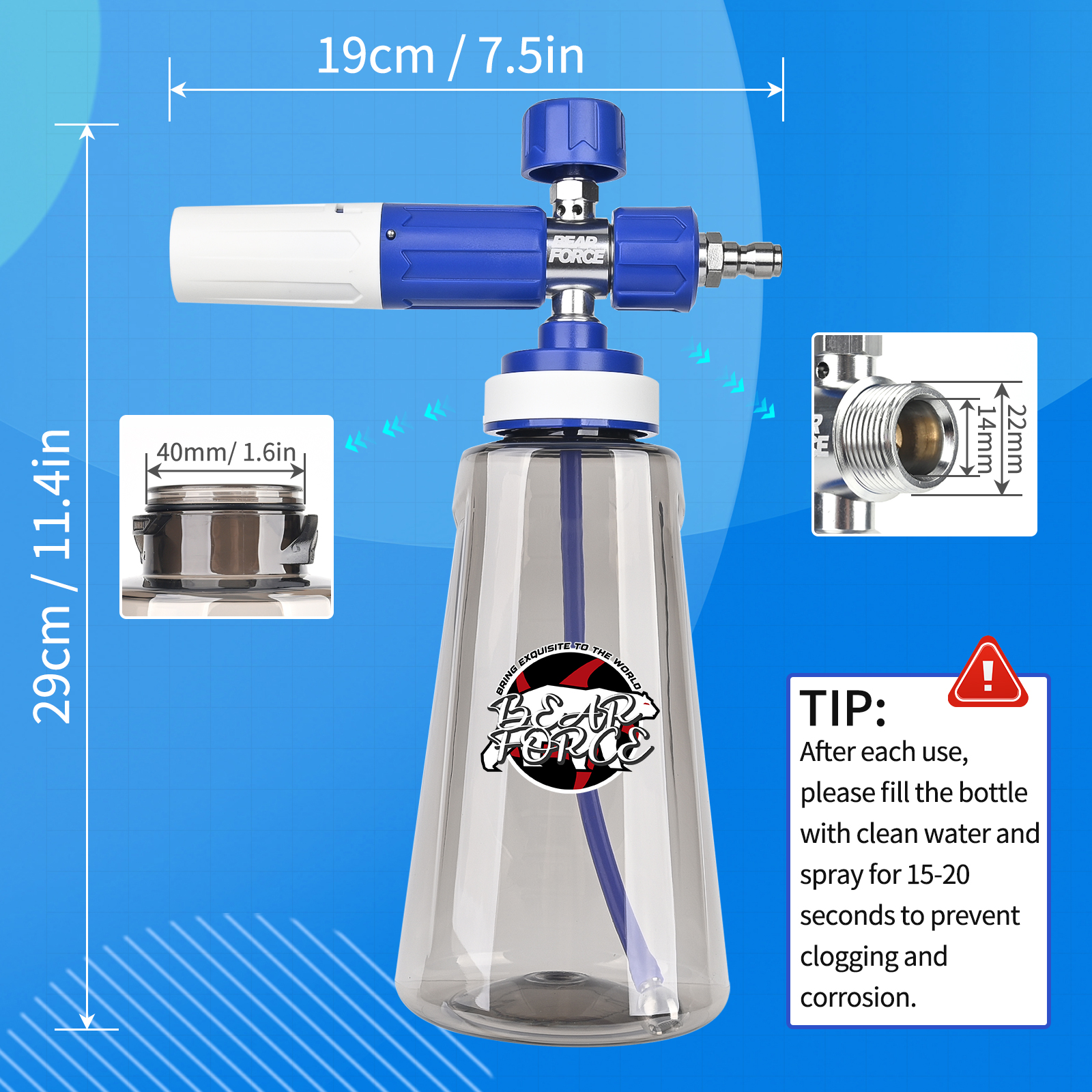 Pressure Washer Upgraded Foam  – Foam Cannon Car Wash Bewertung und Preis
