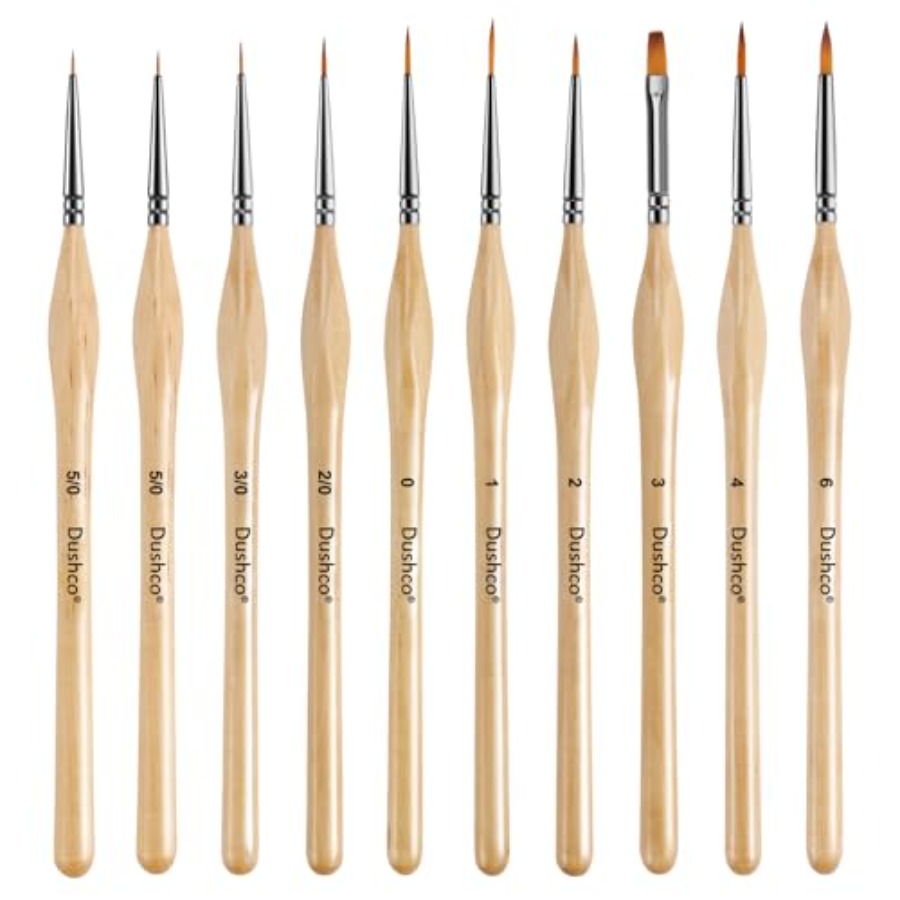 10 pcs Miniature Detail Paint  – Detailing Brush Set Bewertung und Preis