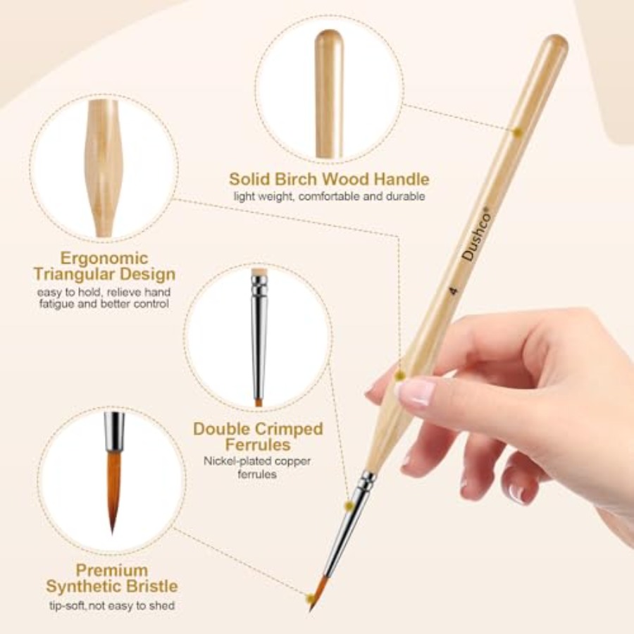 10 pcs Miniature Detail Paint  – Detailing Brush Set Bewertung und Preis