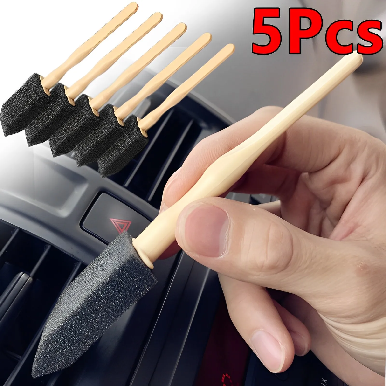 5Pcs Car Air Outlet Sponge Bru – Dirt Brush Interior Bewertung und Preis