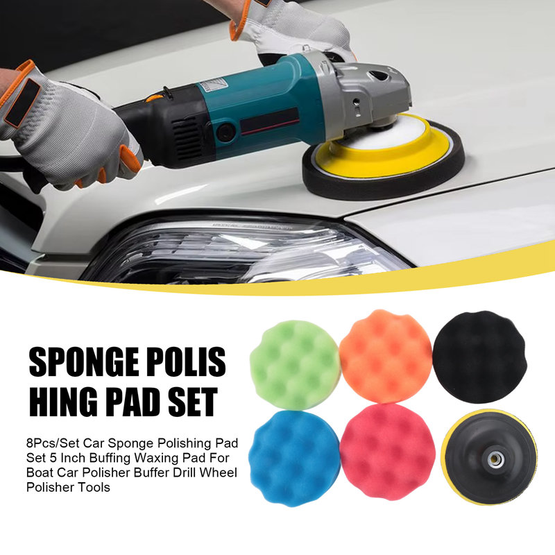 ABJA-8Pcs/Set Car Sponge Polis – Polish Pad Set Buffer Bewertung und Preis