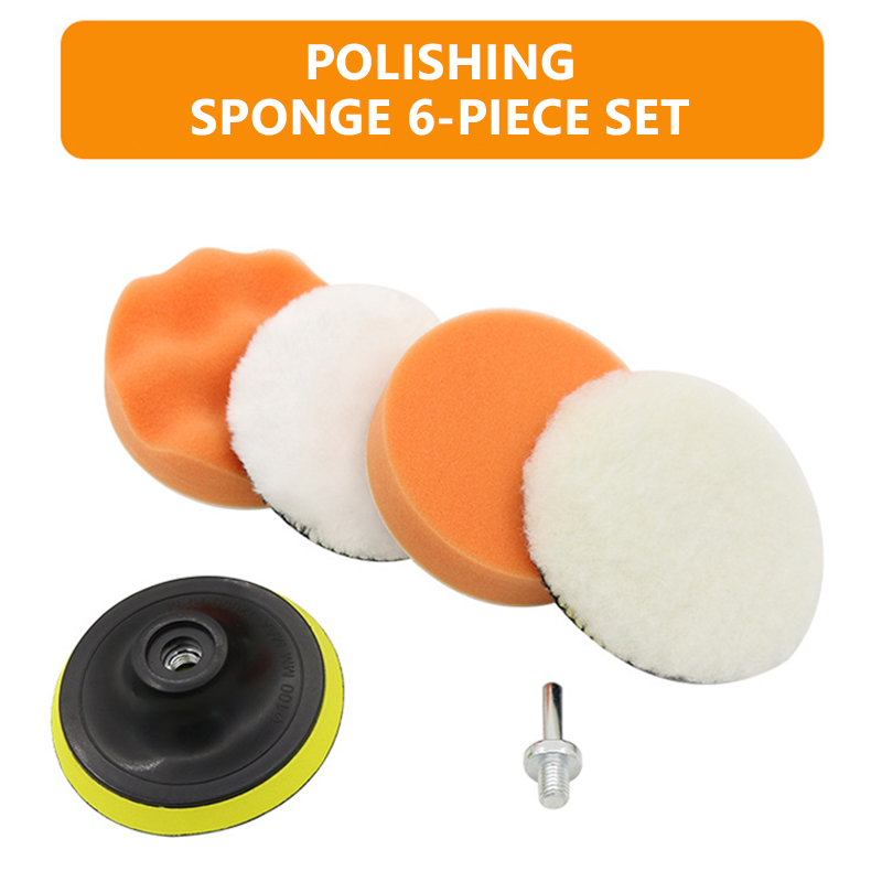 6pcs/set Car Polishing Sponge  – Polish Pad Set Buffer Bewertung und Preis