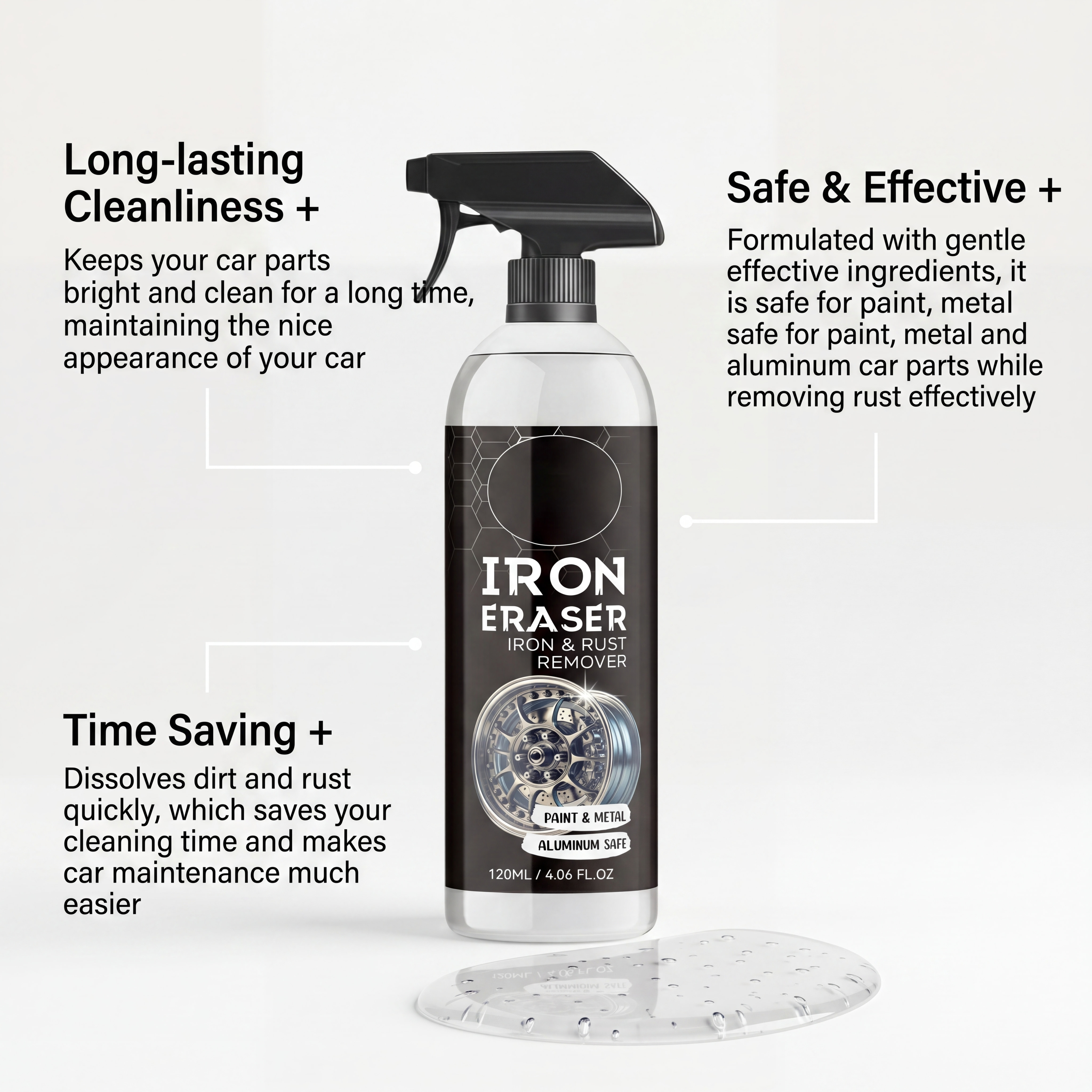 Car Rust Remover Spray Powerfu – Wheel Cleaner Alloy Bewertung und Preis