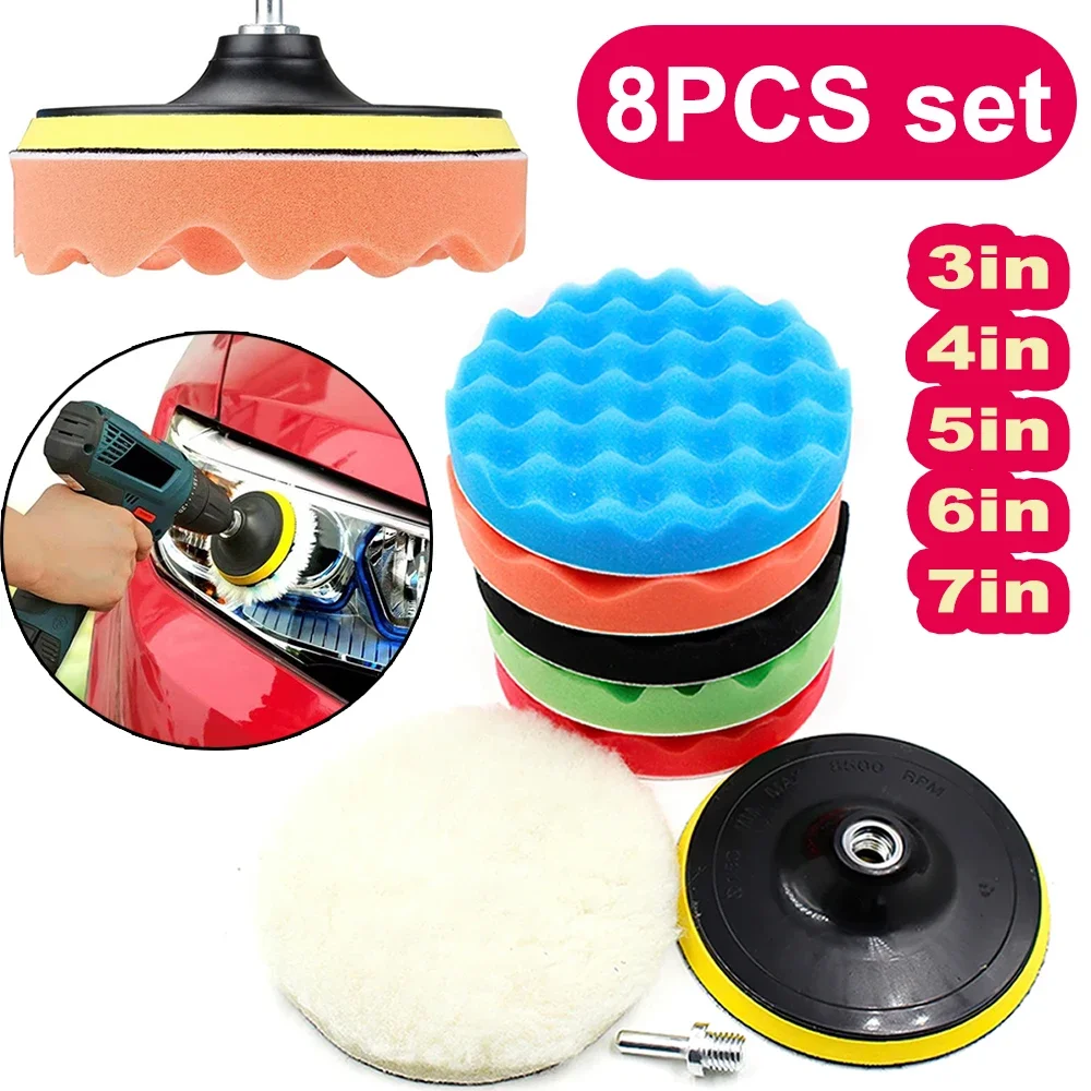 8Pcs Car Polishing Pads Kit 3/ – Polish Pad Set Buffer Bewertung und Preis