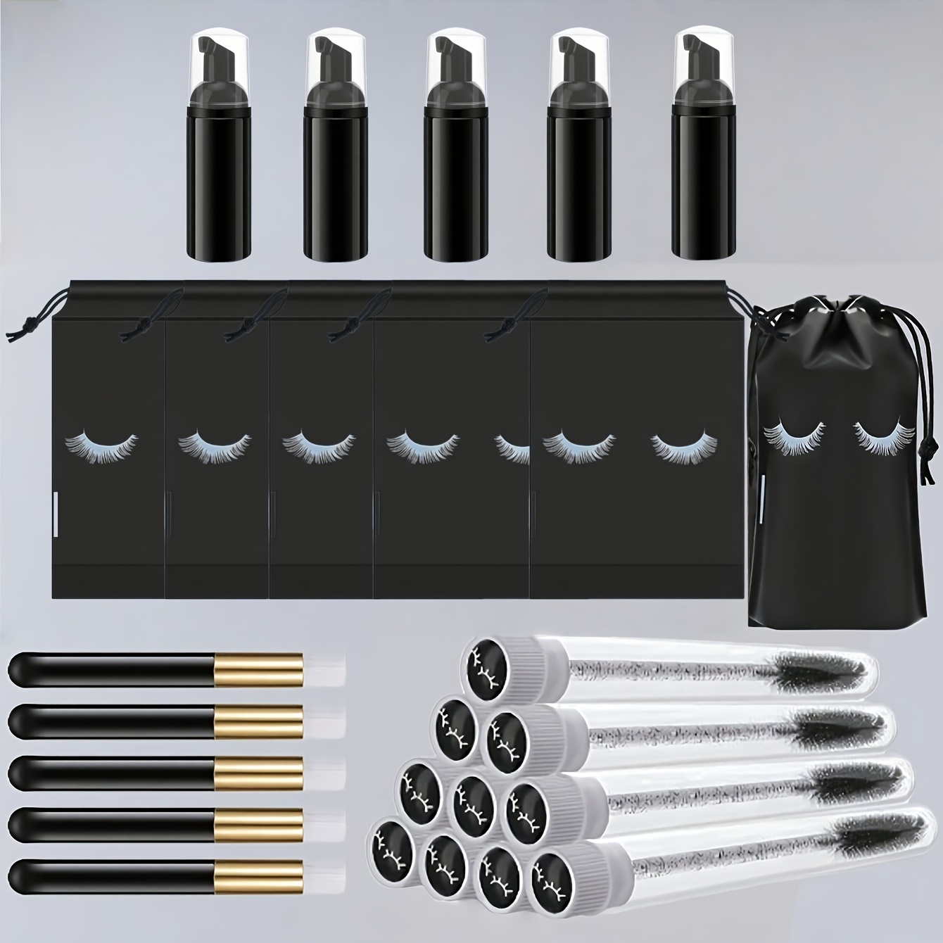 20Pcs Lash Care Kit - 5 Foam P – Detailing Brush Set Bewertung und Preis