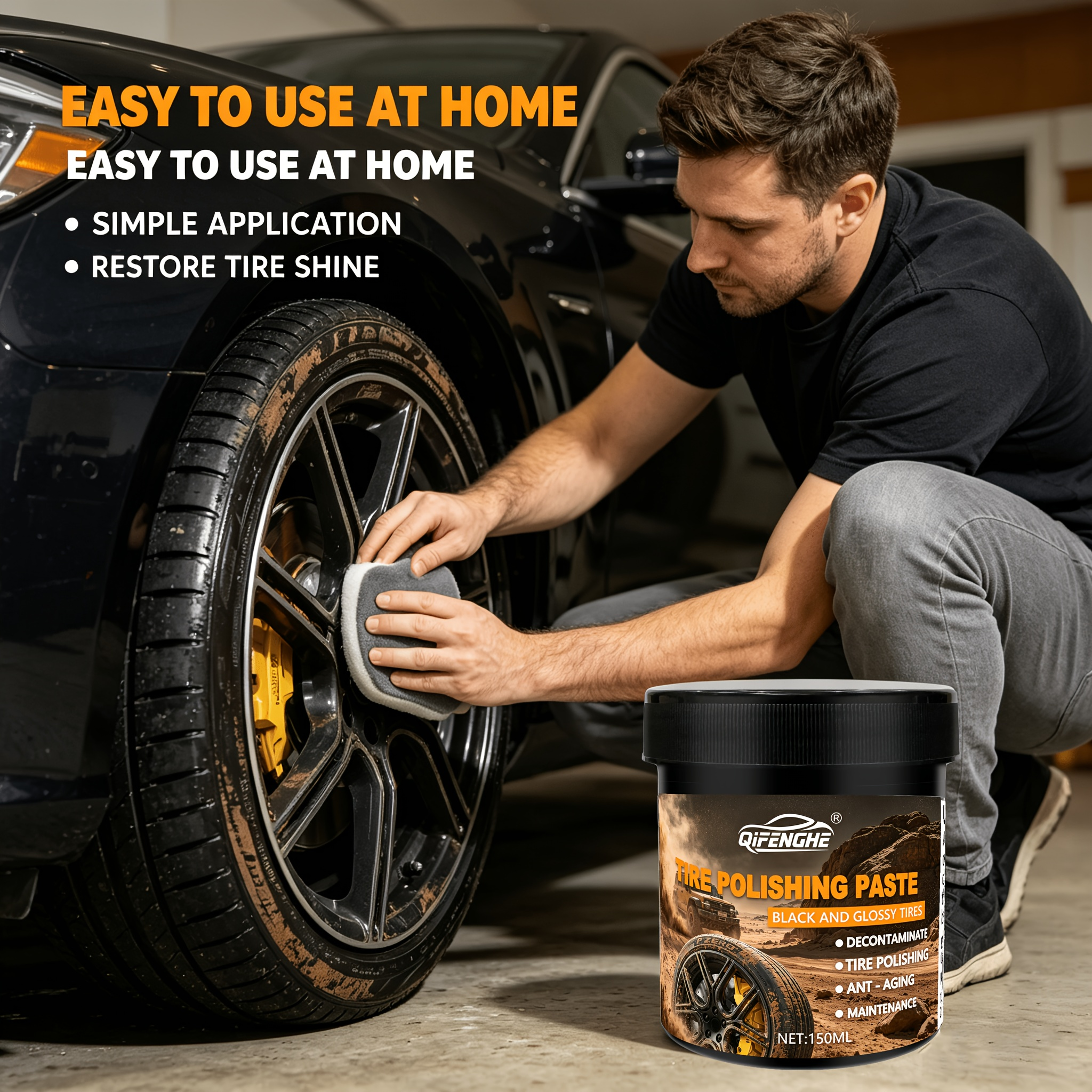 Car Tire Polish Paste Kit - Hi – Wax Applicator Pad Bewertung und Preis