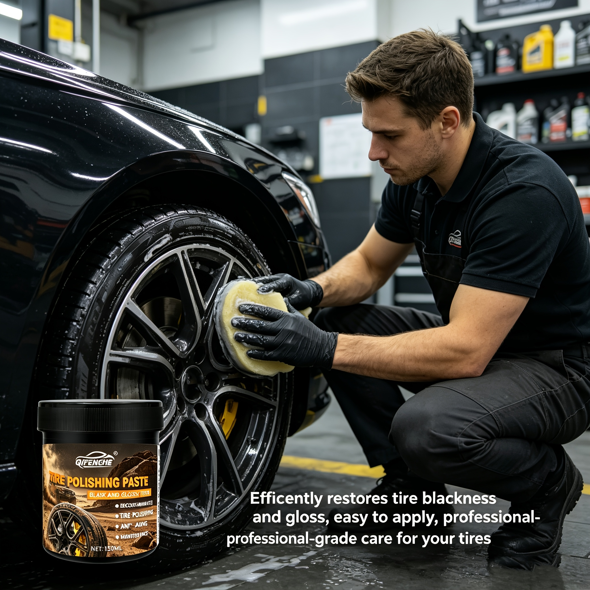 Car Tire Polish Paste Kit - Hi – Wax Applicator Pad Bewertung und Preis