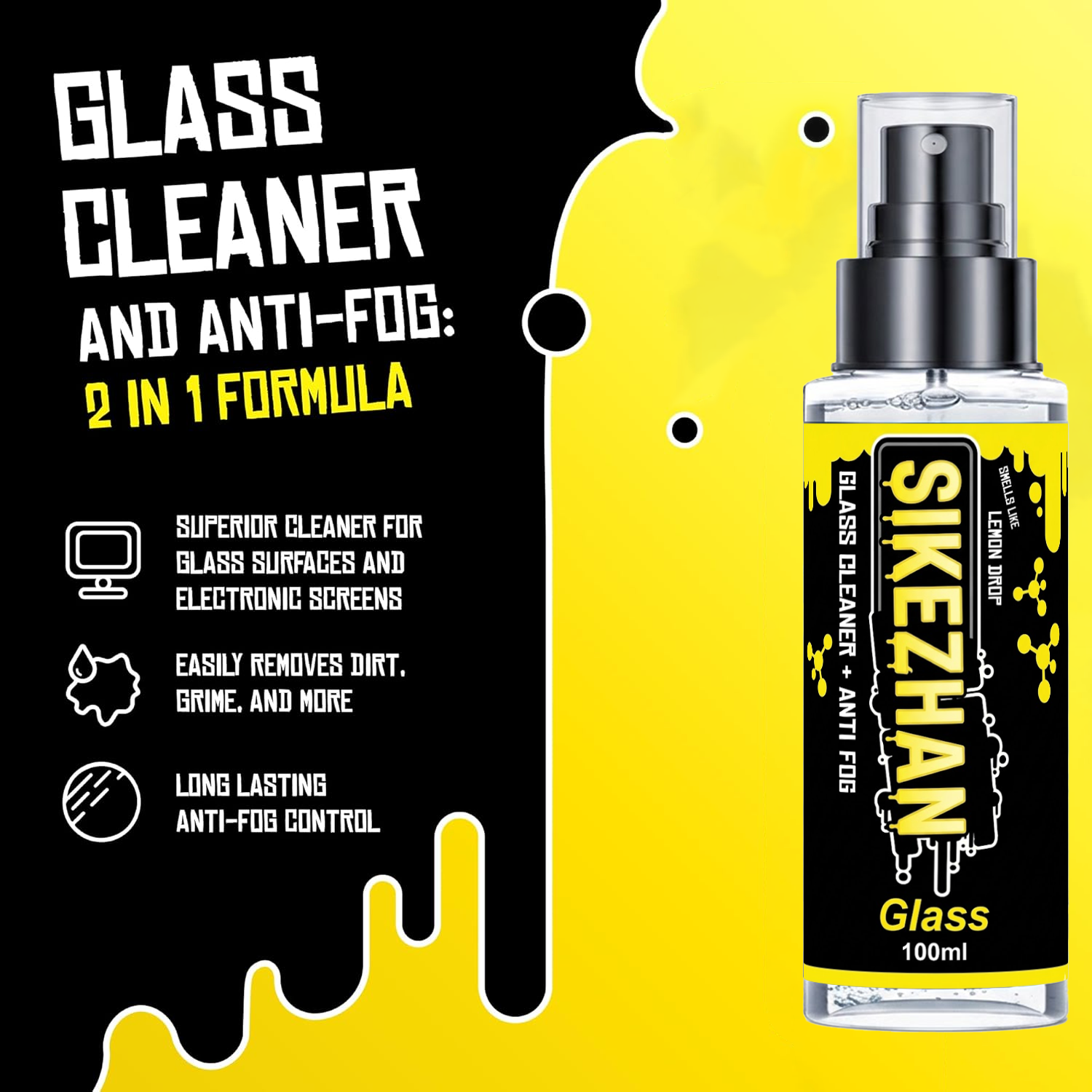 2-in-1 Anti-Fog Spray & Glass  – Glass Cleaner Streak Bewertung und Preis