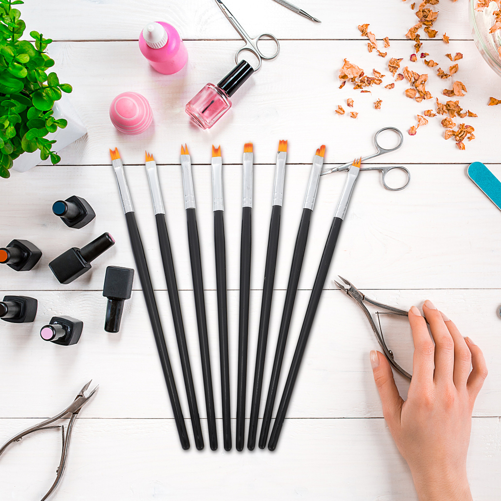 8Pcs Nail Painting Brushes Set – Detailing Brush Set Bewertung und Preis