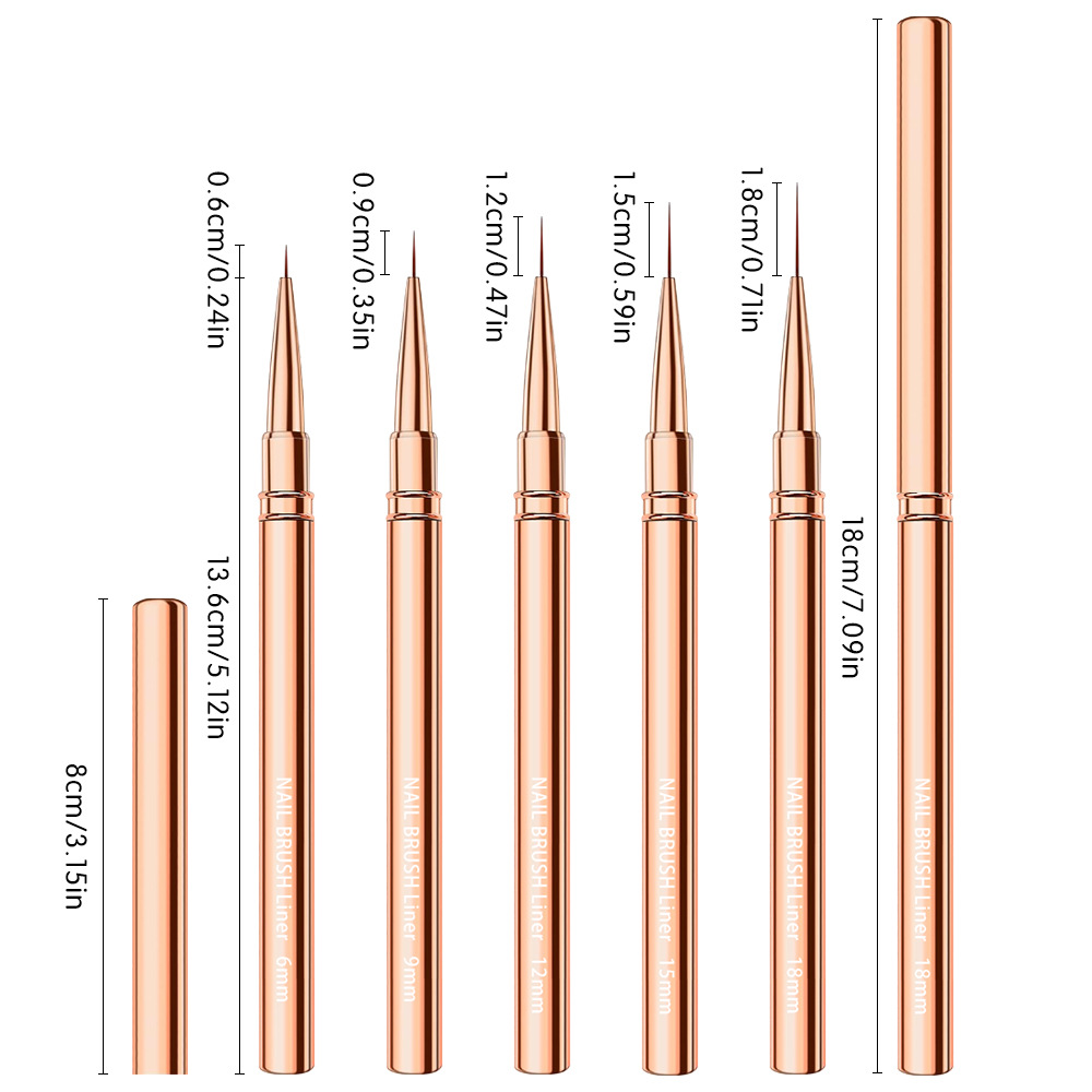 1/3/5pcs Nail Art Liner Brushe – Detailing Brush Set Bewertung und Preis