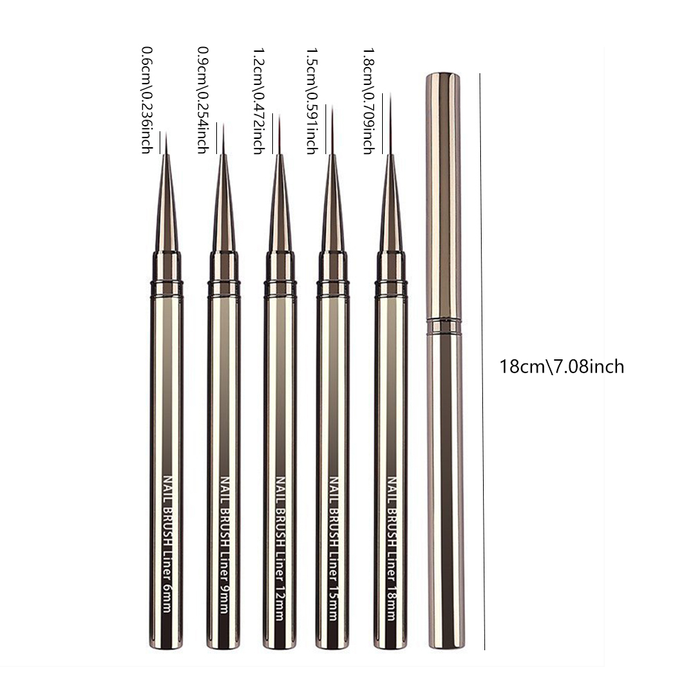 5-Piece Professional Nail Art  – Detailing Brush Set Bewertung und Preis