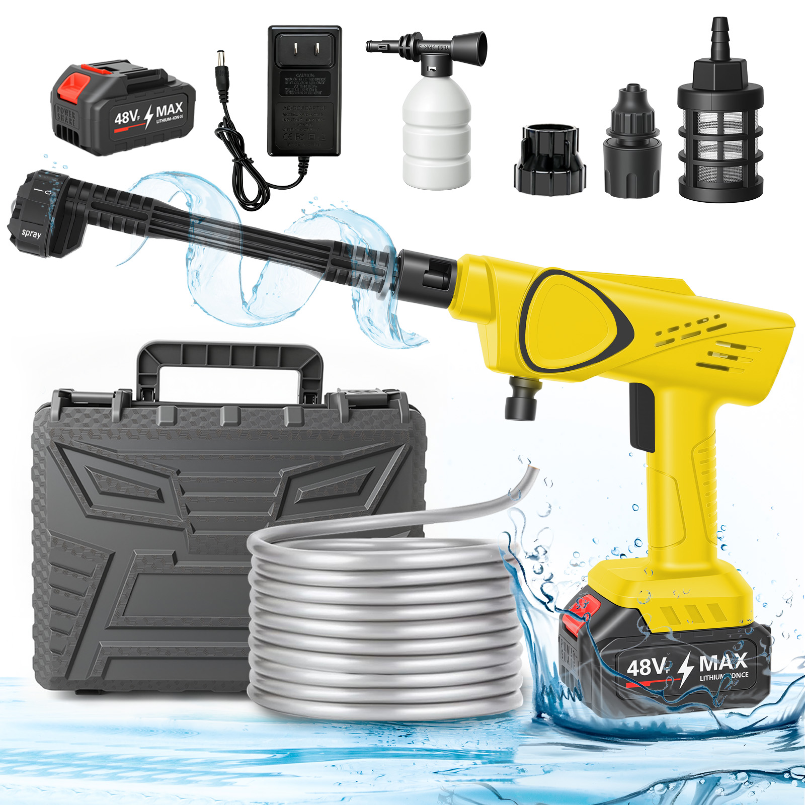 21V Portable Cordless Pressure – Car Shampoo Ph Bewertung und Preis
