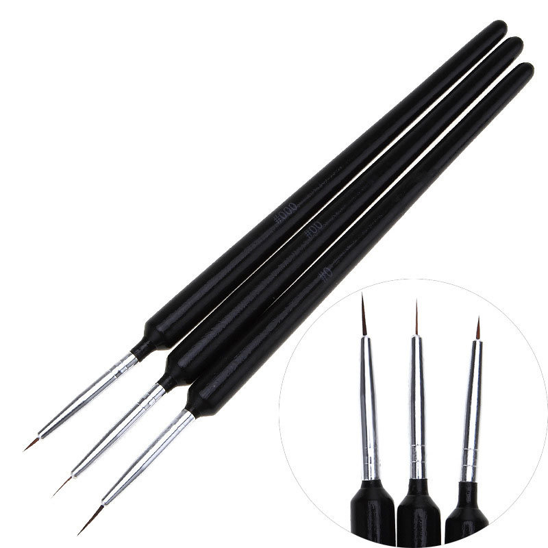 3Pcs Ultra-fine Nail Art Liner – Detailing Brush Set Bewertung und Preis