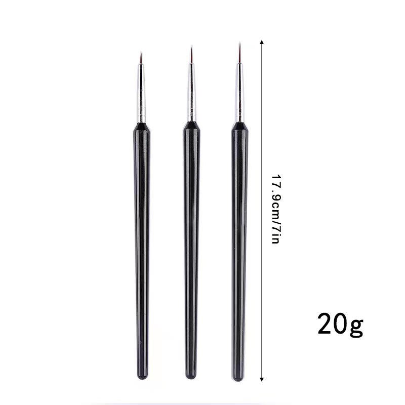 3Pcs Ultra-fine Nail Art Liner – Detailing Brush Set Bewertung und Preis