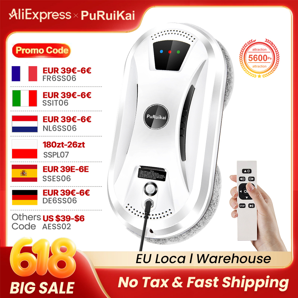 PuRuiKai AI Window Cleaning Ro – Glass Cleaner Streak Bewertung und Preis