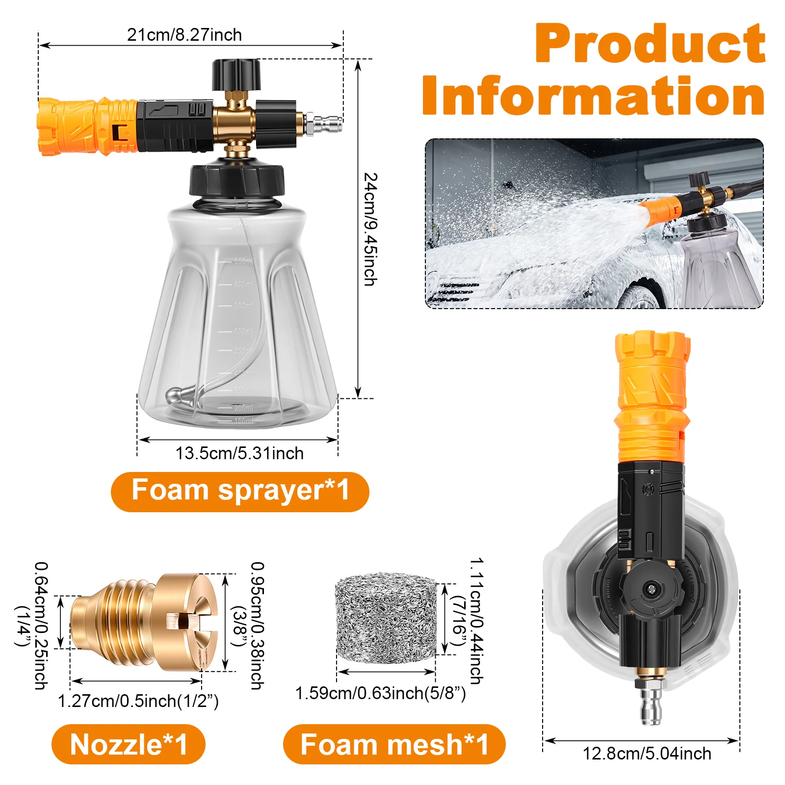 Foam Cannon for Pressure Washe – Foam Cannon Car Wash Bewertung und Preis