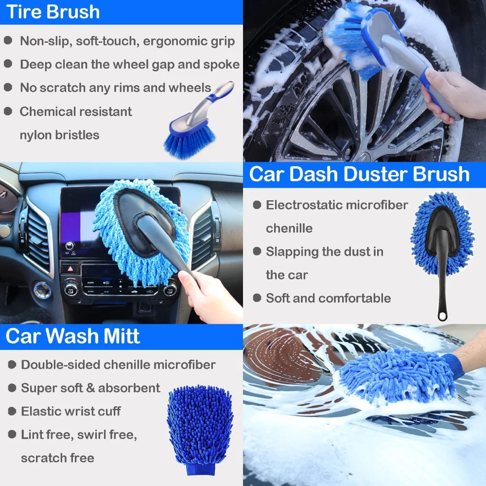 Car Wash Brush Set Detailing B – Dirt Brush Interior Bewertung und Preis